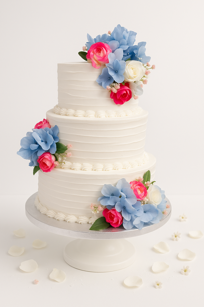 Hydra floral wedding cake-WE004