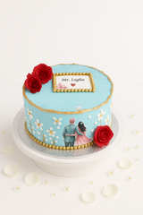 Elegant Love Story Cake-AN013