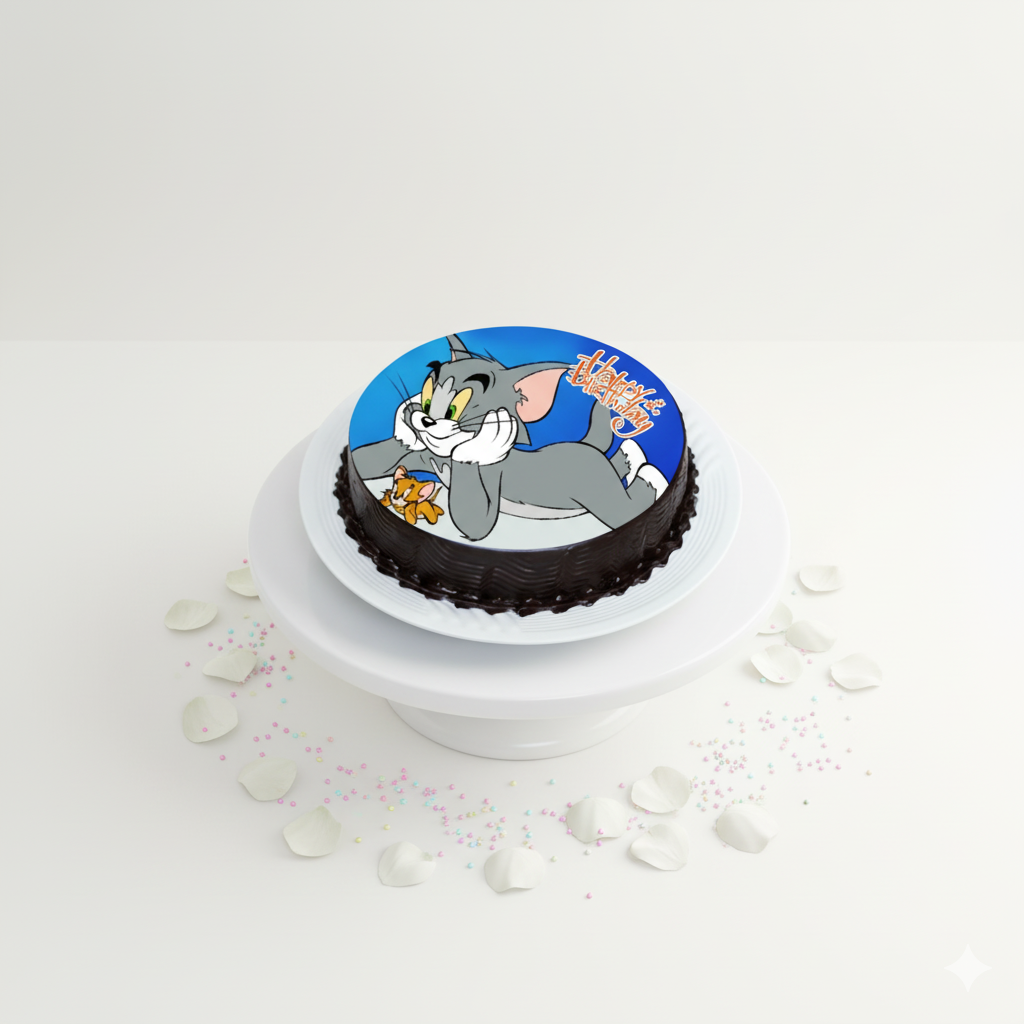 Tom & Jerry Chocolate Fudge Cake-BO061