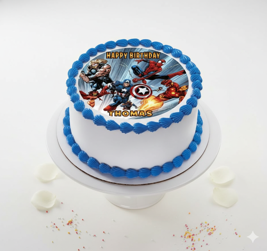 Heroic Blue Celebration Cake-BO062