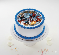 Heroic Blue Celebration Cake-BO062