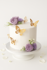 Elegant gold Butterfly cake-GI007