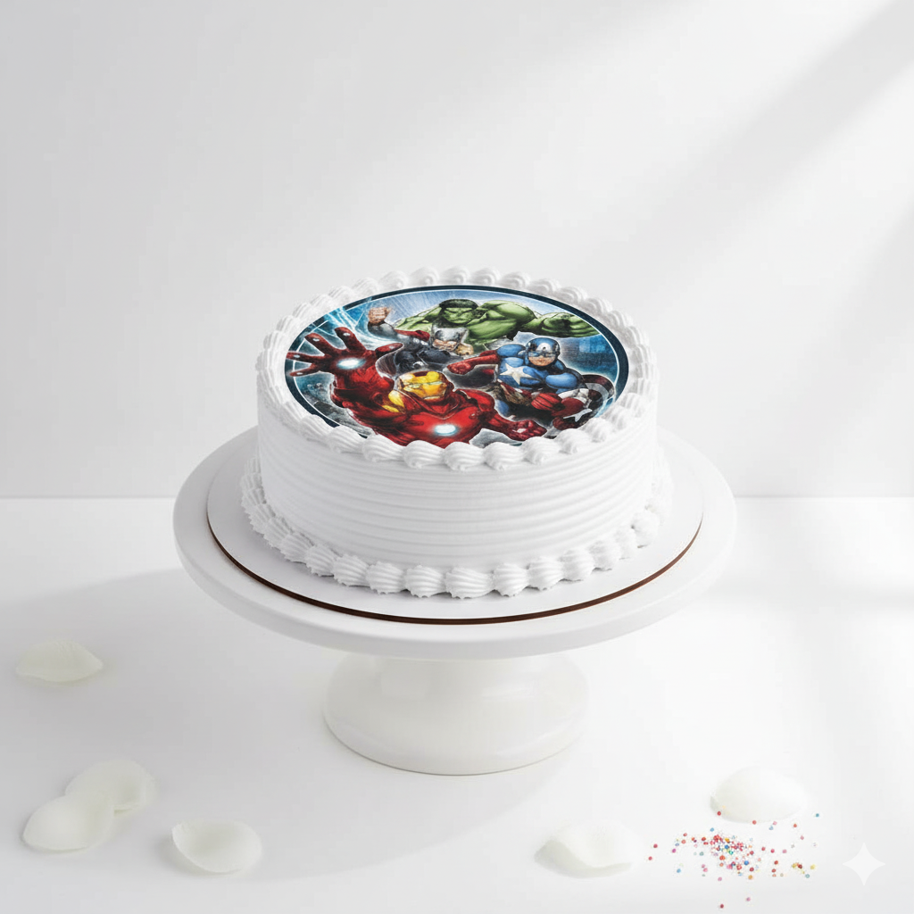 Superhero Spotlight Cake-BO063