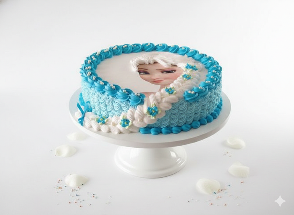 Elsa’s Frozen Elegance Cake-GI072