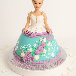 Floral Doll Elegance Cake-GI073