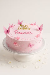 Pink Butterfly cake-GI008