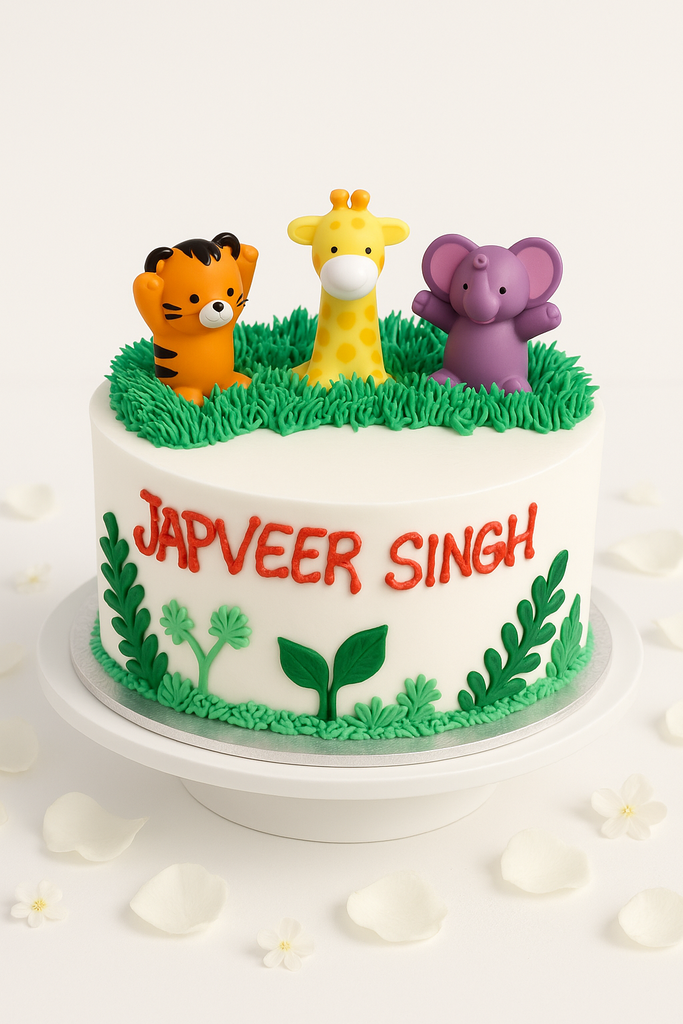 Jungle Buddies Grassland Cake-BO070