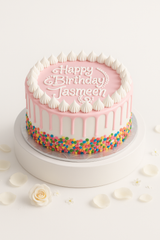 Pink Drizzle Sprinkle Charm Cake-GI076