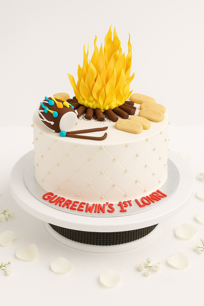 Lohri Pink Glow Celebration Cake-BG064