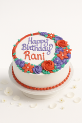 Red Bloom Elegance Cake-BG073
