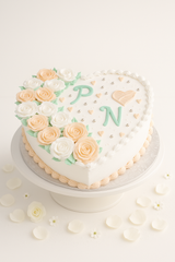 Peach Blossom Heart Cake-WE012