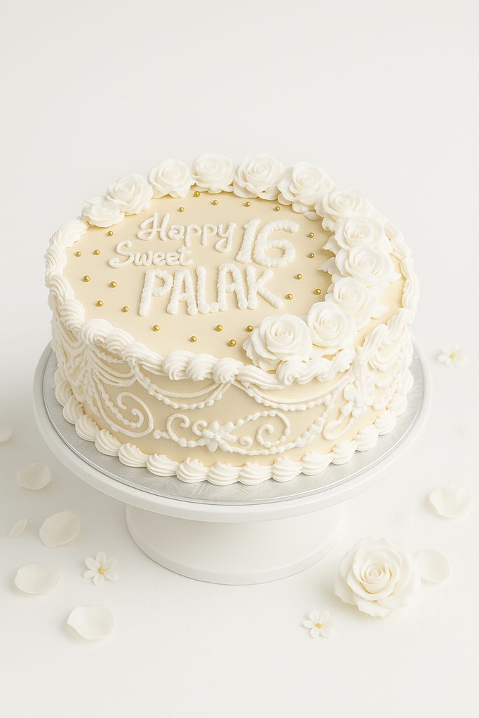 Ivory Henna Elegance Cake-SS003