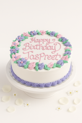 Pink & Purple Blossom Cake-BG078