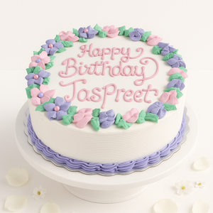 Pink & Purple Blossom Cake-BG078