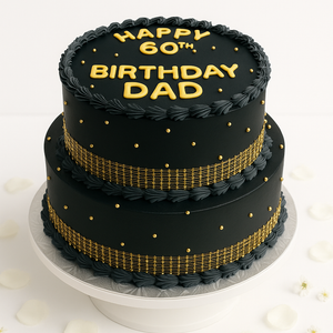 Golden Noir Elegance Cake-TR019