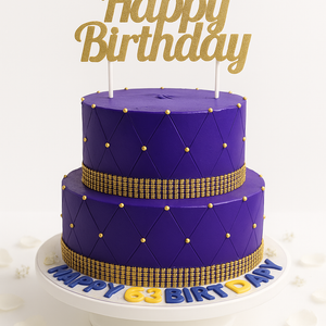 Royal Purple Diamond Cake-TR020