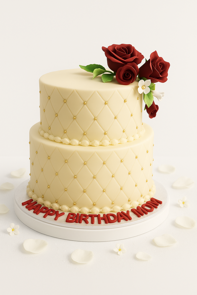 Golden Blossom Diamond Cake-TR021