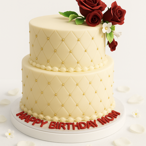 Golden Blossom Diamond Cake-TR021