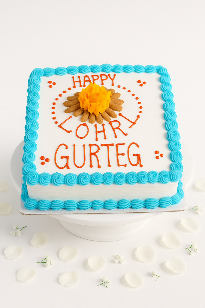 Lohri Celebration Square Cake-BG082
