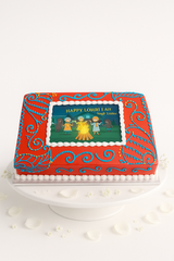 Vibrant Heena Celebration Cake-BG083