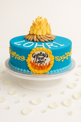 Blue Lohri Celebration Cake-BO073