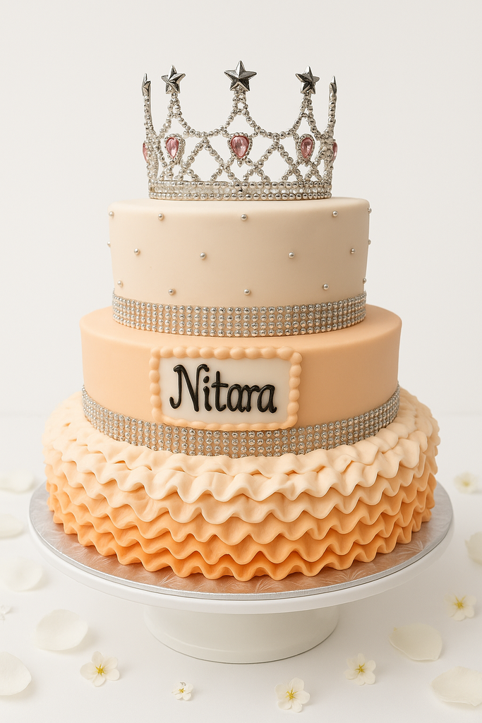Peach Royal Majesty Cake-TR023