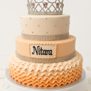 Peach Royal Majesty Cake-TR023
