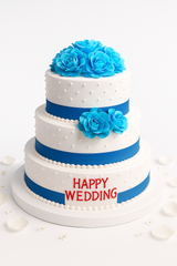 Blue Ribbon Elegance Cake-TR025