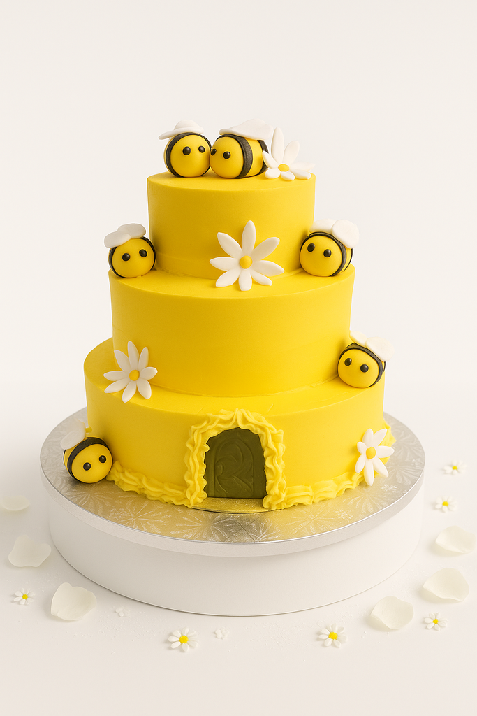 Honeybee Blossom Tier Cake-TR027