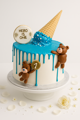 Teddy Ice-Cream Adventure Cake-BO074