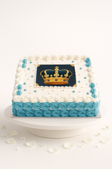 Royal Blue Celebration Sheet Cake-BO078