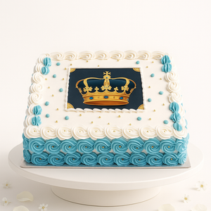 Royal Blue Celebration Sheet Cake-BO078
