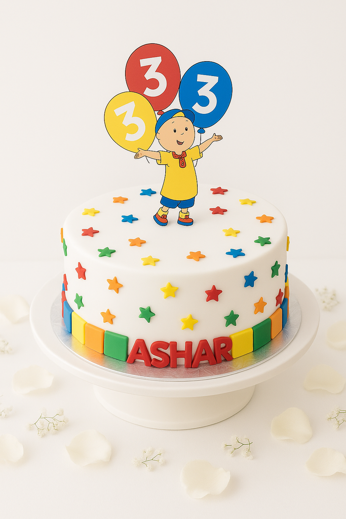 Starry Celebration Blocks Cake-BO084