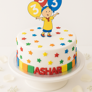 Starry Celebration Blocks Cake-BO084