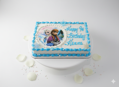 Enchanted Snow Sisters Cake-GI081