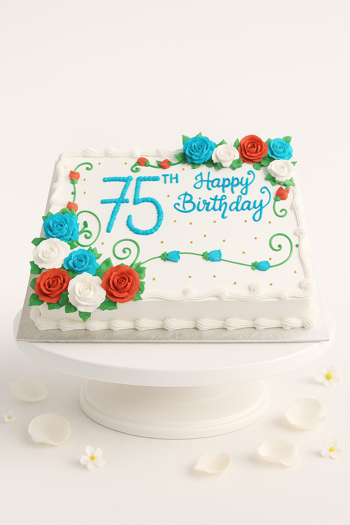 Elegant Sapphire Jubilee Cake-BG103