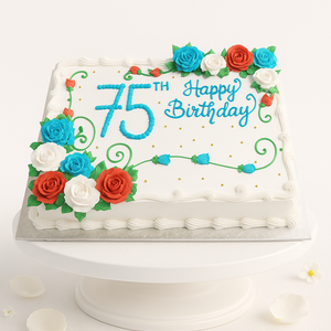 Elegant Sapphire Jubilee Cake-BG103