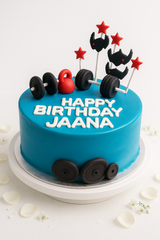 Blue Powerlift Cake-BO089