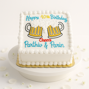 Cheers to Forty Cake-BO093