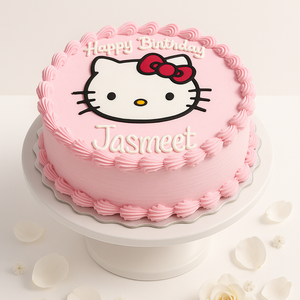 Hello Kitty Theme Cake -GI019