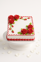 Glorous Red Roses Cake-BG117