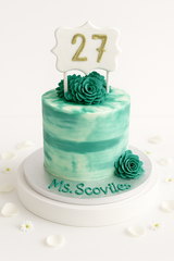 Enchanted Teal Celebration Cake-BG119