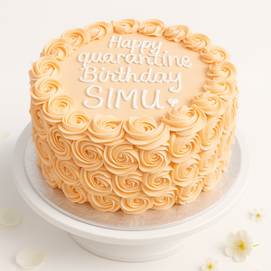 Peach Petal Bliss Cake-GI096