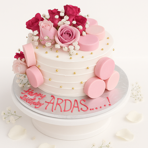 Blush & Glam Delight cake-GI100