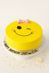 Cheerful Smiley Cake-GI103