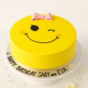 Cheerful Smiley Cake-GI103