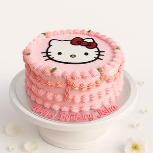 Hello Kitty Ruffle Cake-GI021