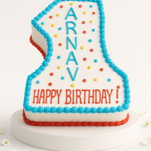 Celebration Number One Cake-BO106