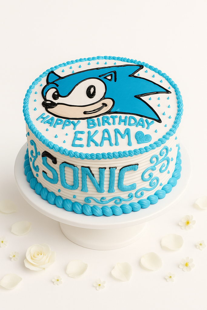 Sonic Blue Dash Cake-BO107