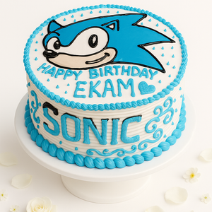 Sonic Blue Dash Cake-BO107